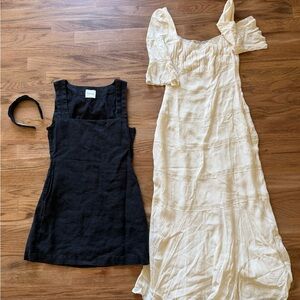 Doen Black headband, reformation dress and Posse bundle